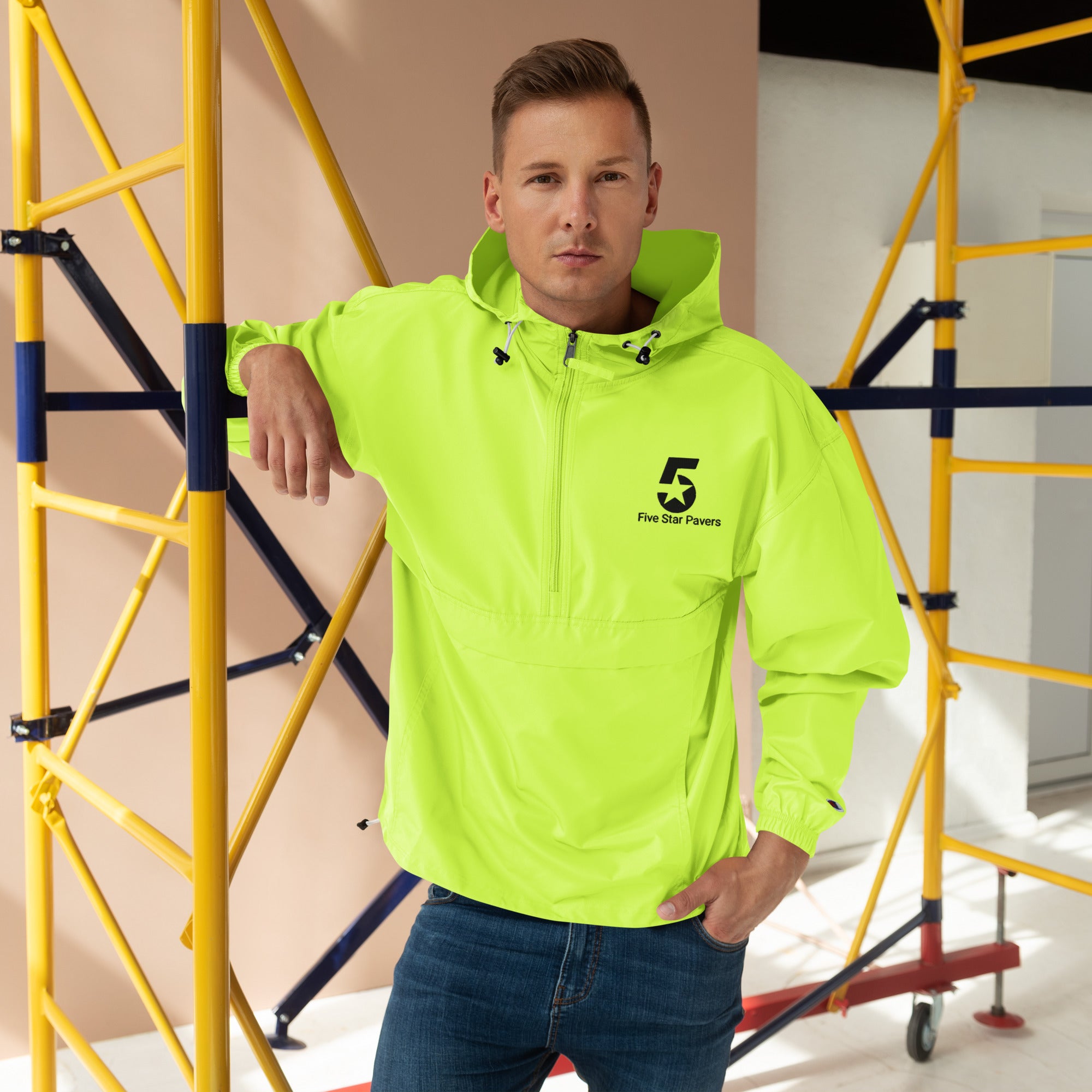 Five Star Pavers Embroidered Champion Packable Jacket