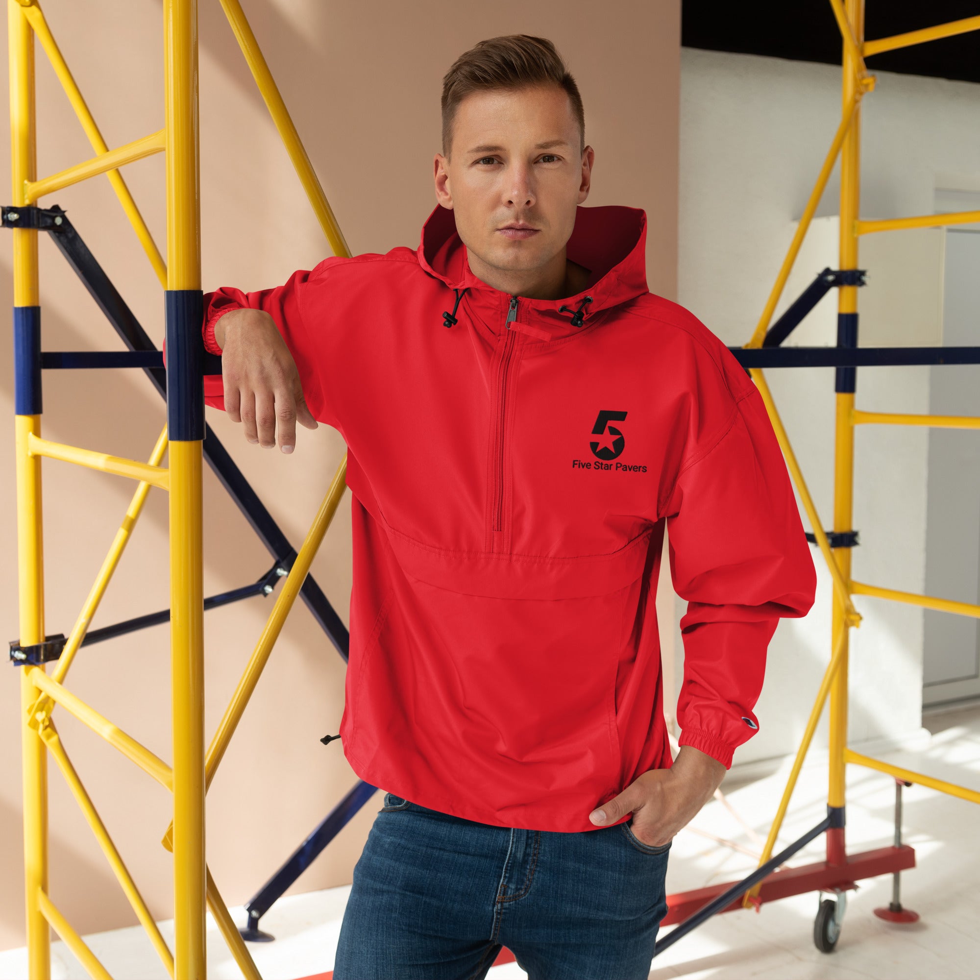 Five Star Pavers Embroidered Champion Packable Jacket