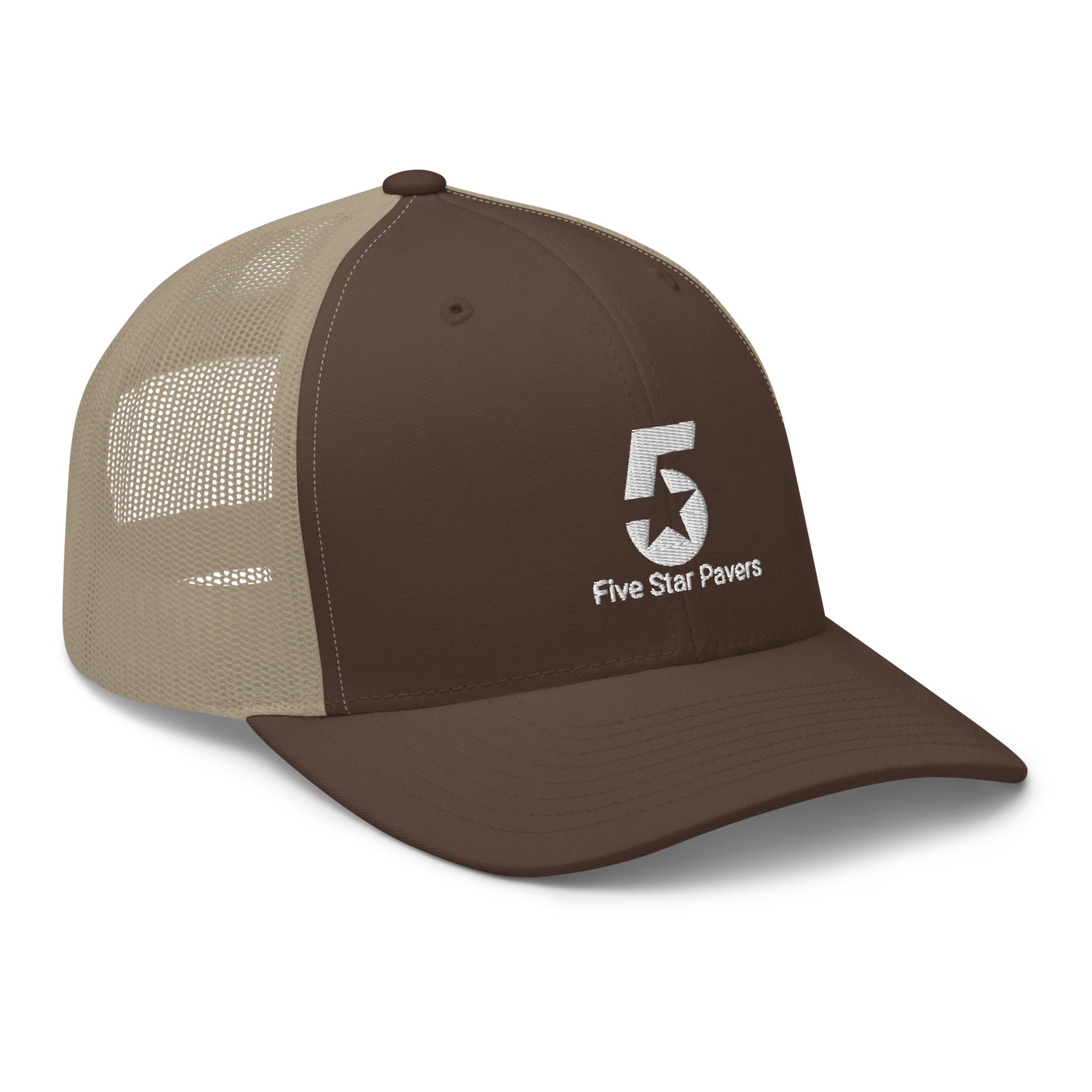Five Star Pavers Trucker Cap White Logo