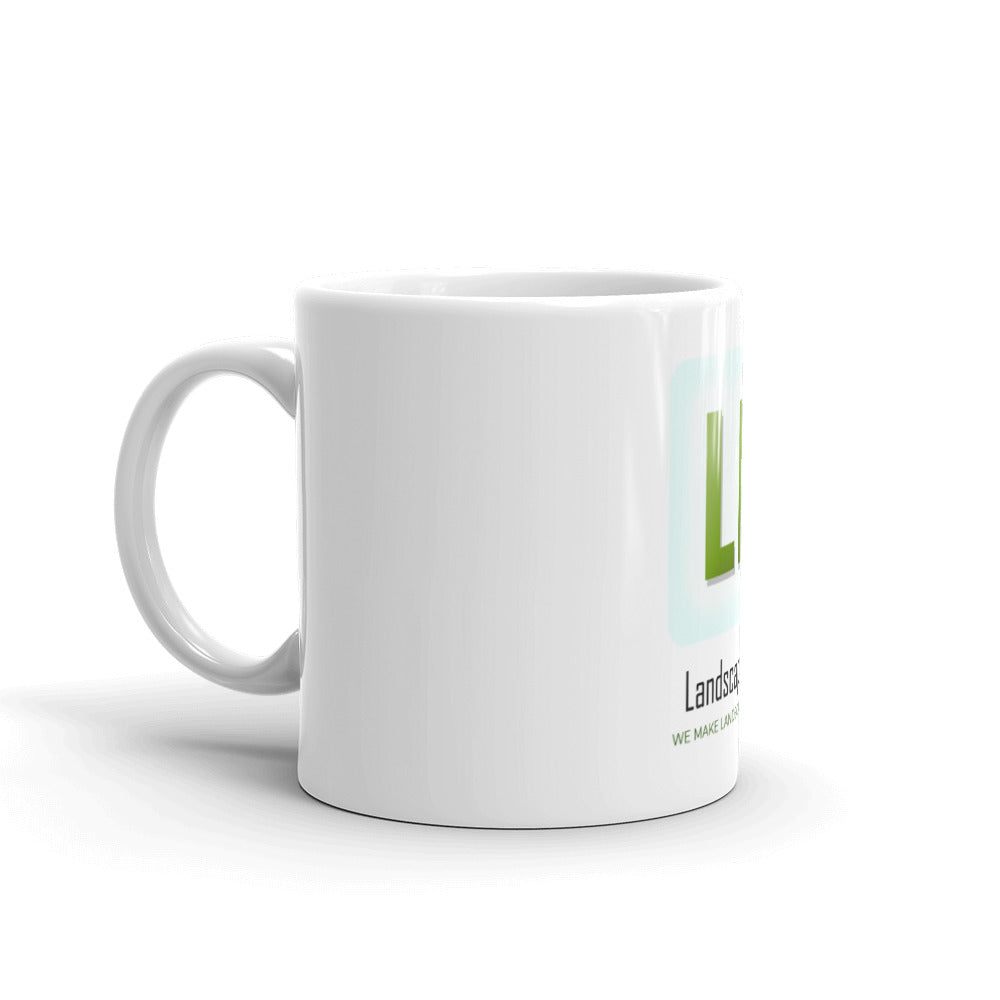 Landscapeasy Icon White glossy mug