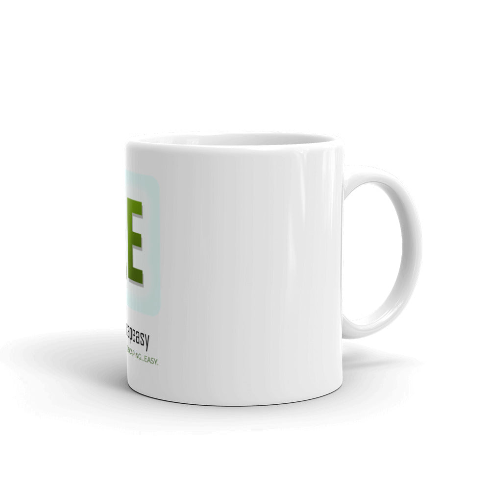 Landscapeasy Icon White glossy mug